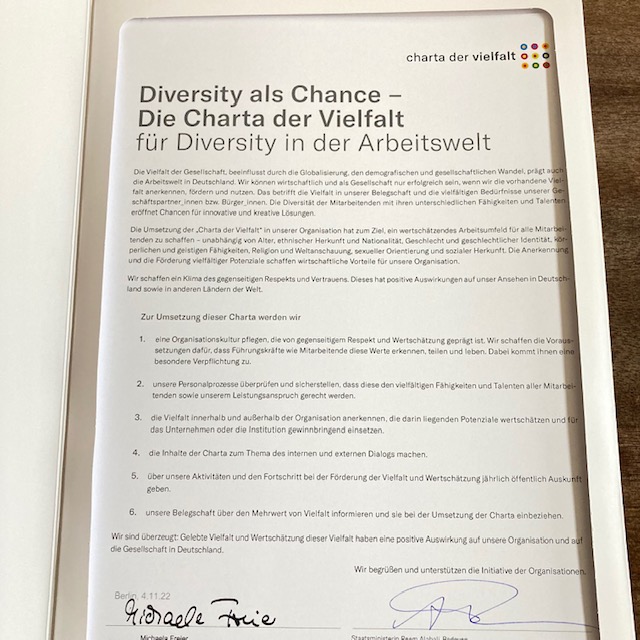 Charta der Vielfalt